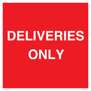 DELIVERIES ONLY
